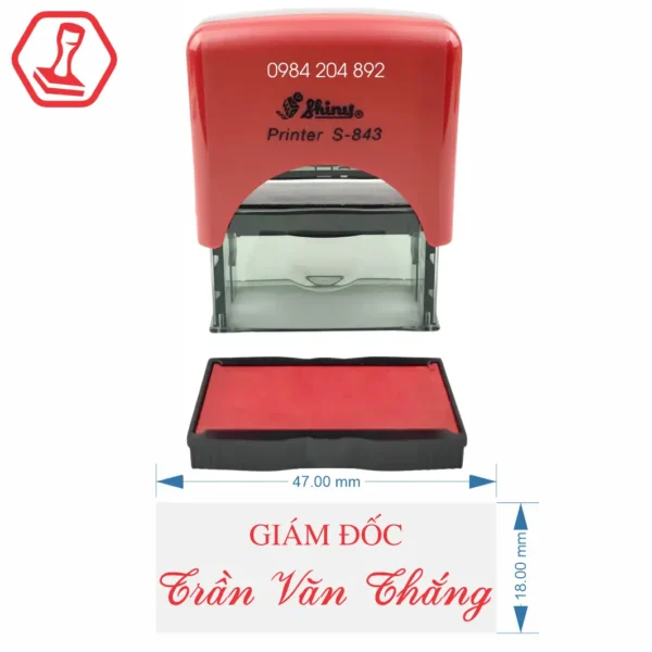 Khắc dấu Shiny S843