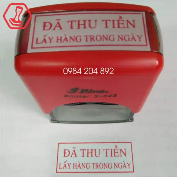 Khắc dấu Shiny S843 - Đã thu tiền