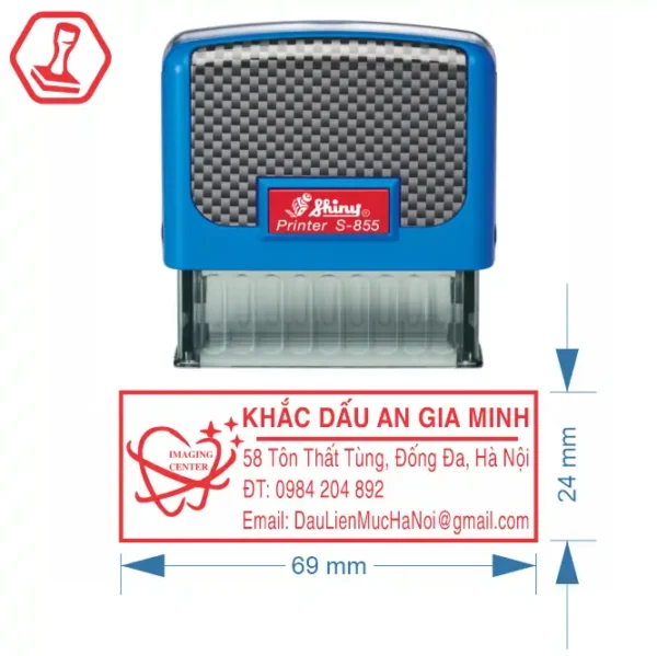Khắc dấu Shiny S855