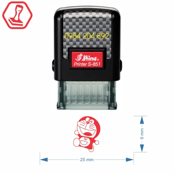 Khắc dấu chữ nhật Shiny S851