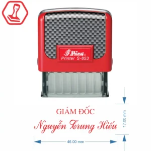 Làm con dấu Shiny S853