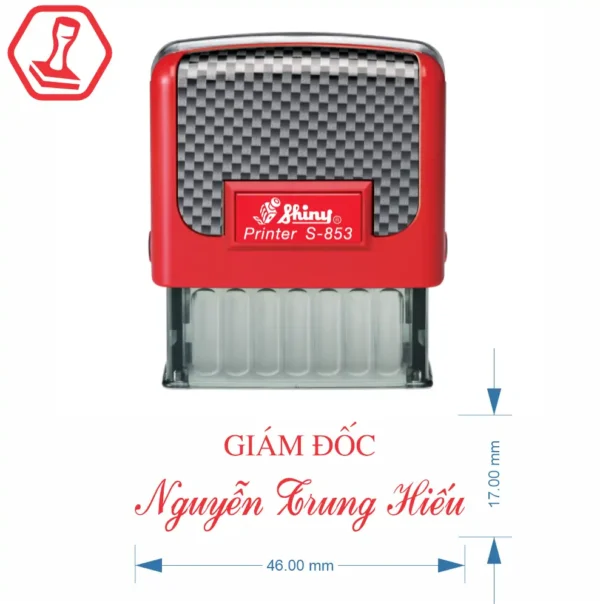 Làm con dấu Shiny S853