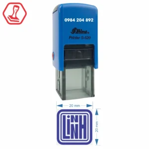 Làm con dấu vuông Shiny S520