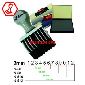 Dấu số 3 mm